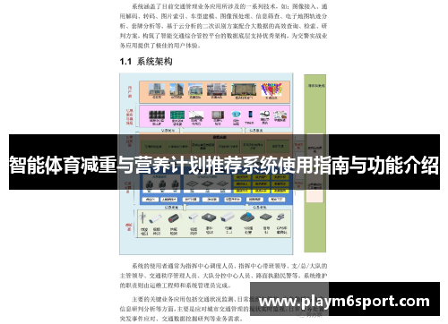 智能体育减重与营养计划推荐系统使用指南与功能介绍